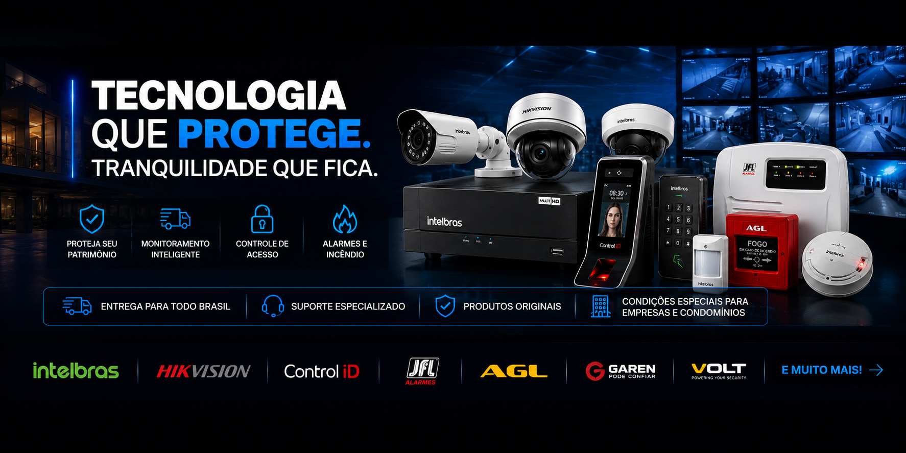 Tecnologia que protege o que importa — CFTV, controle de acesso, alarmes e incêndio | Mundoseg