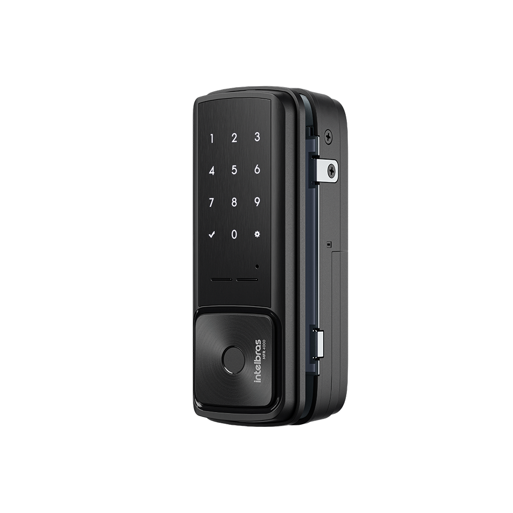 Fechadura Inteligente de Sobrepor Para Portas de Vidro MFR 4000 Preto Intelbras - Imagem 6