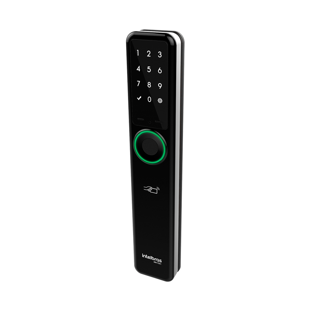 Fechadura Inteligente Izy Smart de Embutir Sem Maçaneta IFR 7001 Preto Intelbras - Imagem 5
