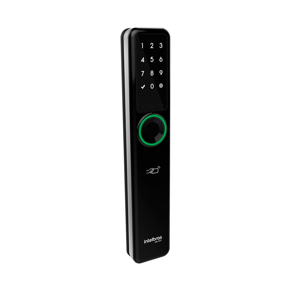 Fechadura Inteligente Izy Smart de Embutir Sem Maçaneta IFR 7001 Preto Intelbras - Imagem 6