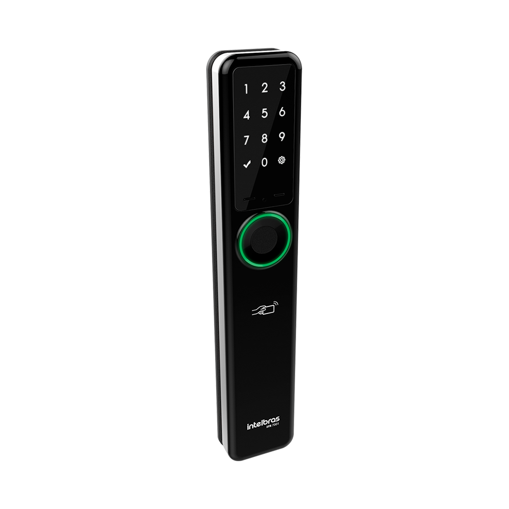 Fechadura Inteligente Izy Smart de Embutir Sem Maçaneta IFR 7001 Preto Intelbras - Imagem 7