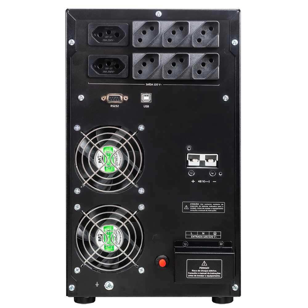 Nobreak Senoidal Intelbras Bivolt TW SNB 3000VA Preto - Imagem 3