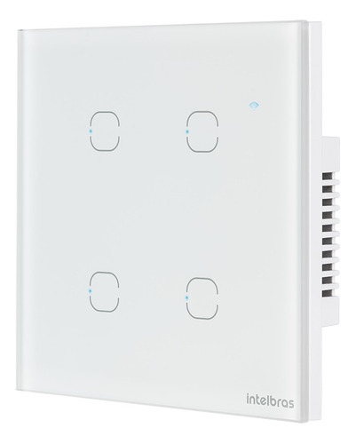 Interruptor Smart Wi-Fi Touch Compatível com Alexa Com 4 Teclas EWS 1004 Branco Intelbras - Imagem 3