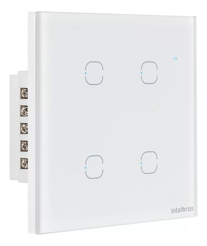 Interruptor Smart Wi-Fi Touch Compatível com Alexa Com 4 Teclas EWS 1004 Branco Intelbras - Imagem 2