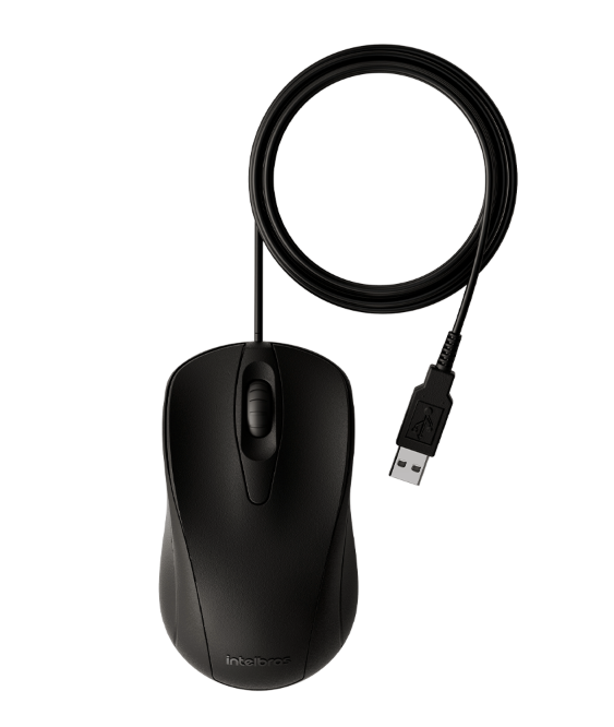 Mouse Com Fio MCI 10 Preto Intelbras