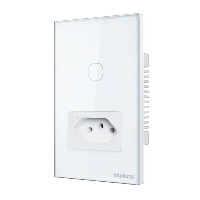 Tomada com Interruptor Inteligente Wi-Fi ETS 2001 Branco Intelbras