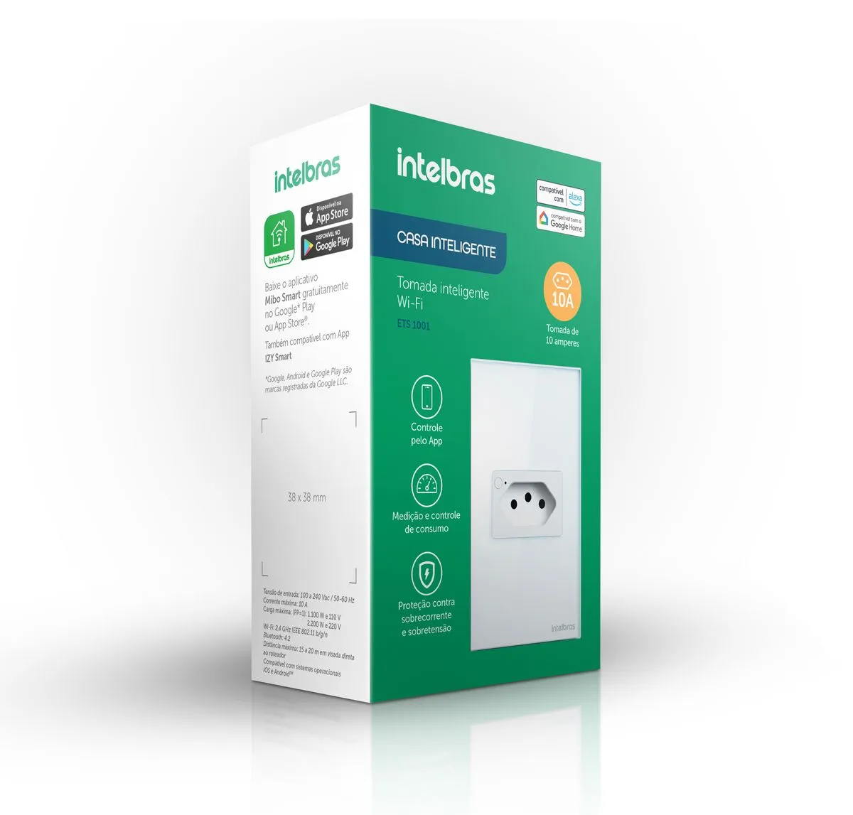 Tomada Inteligente Wi-Fi ETS 1001 Branco Intelbras - Imagem 4