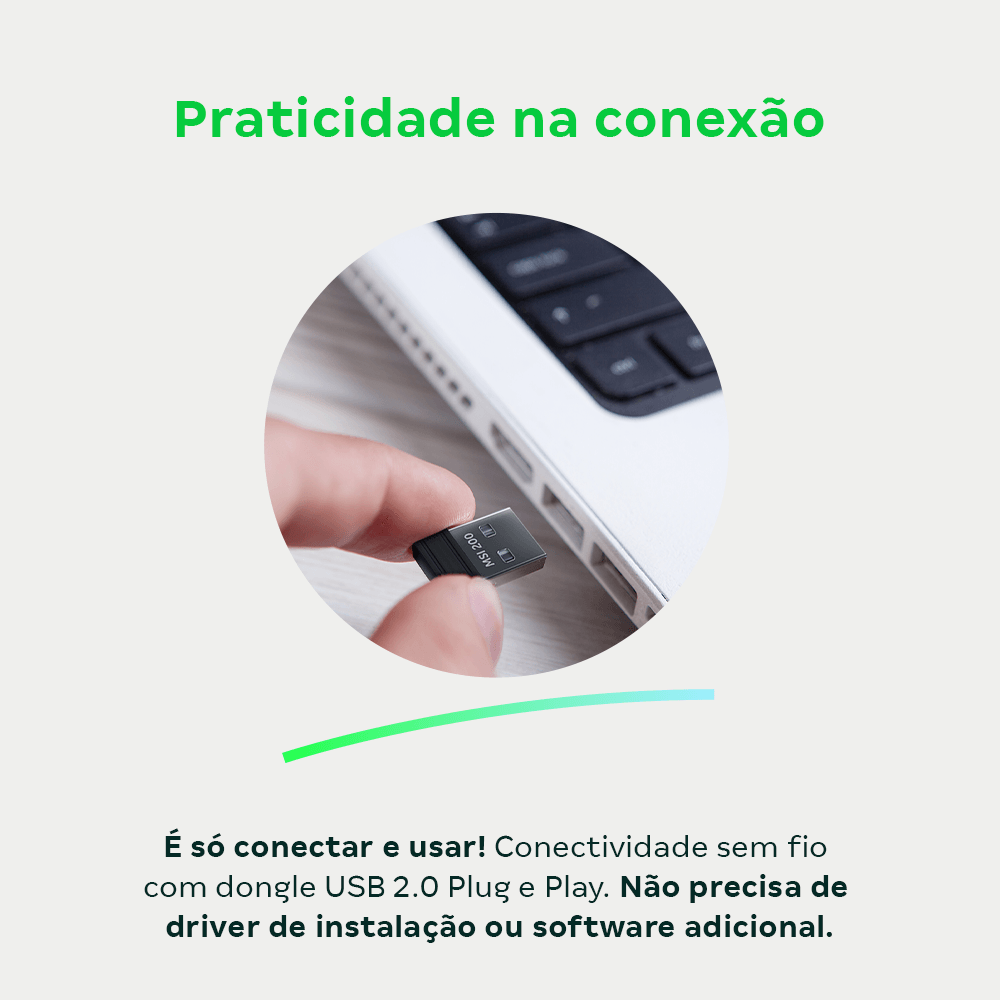 Mouse Sem Fio MSI200 Preto Intelbras - Imagem 6