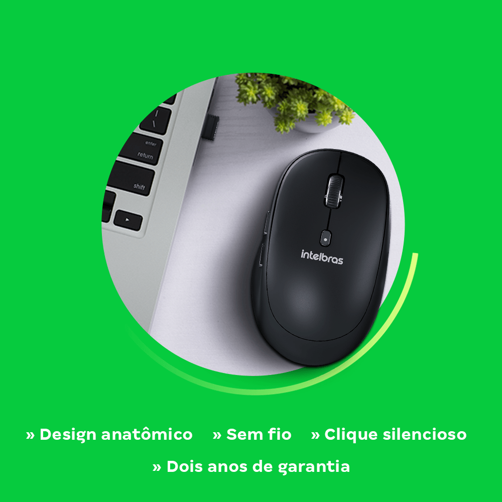 Mouse Sem Fio MSI200 Preto Intelbras - Imagem 5