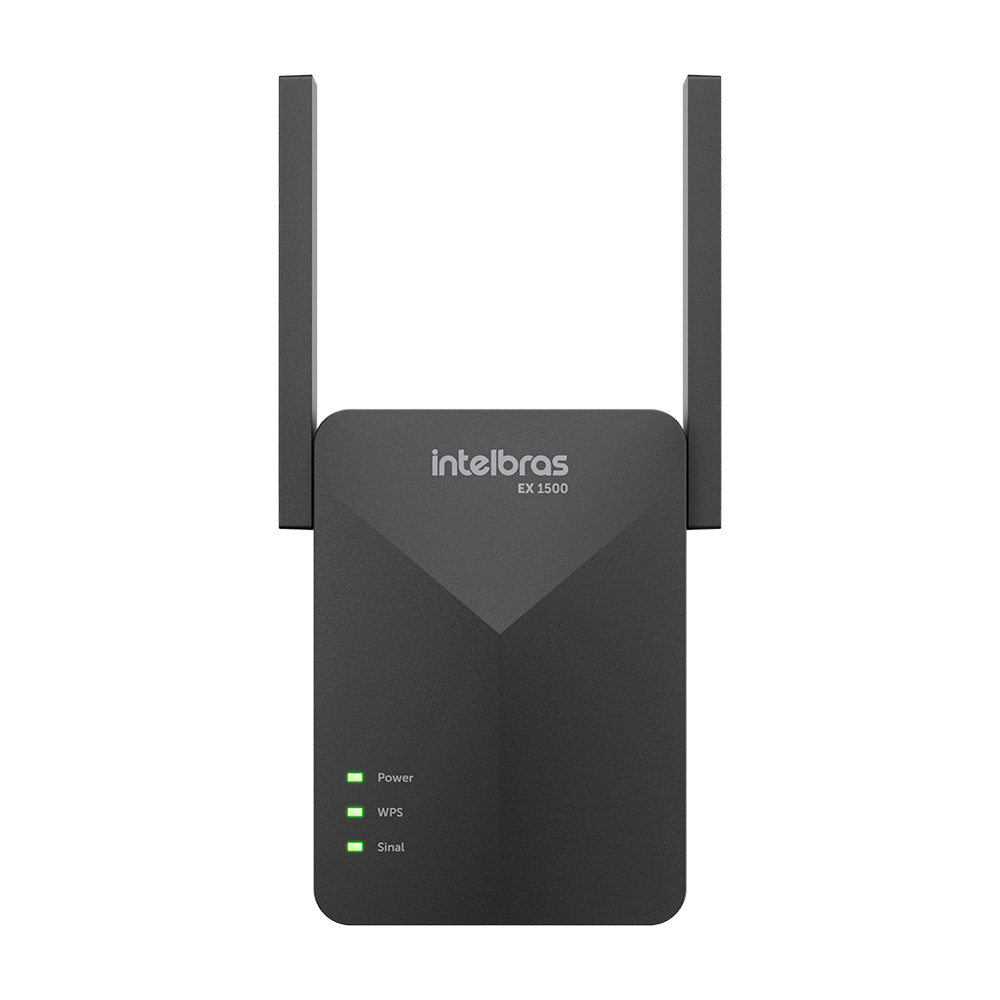 Extensor Mesh Wi-Fi 6 EX 1500 Preto Intelbras